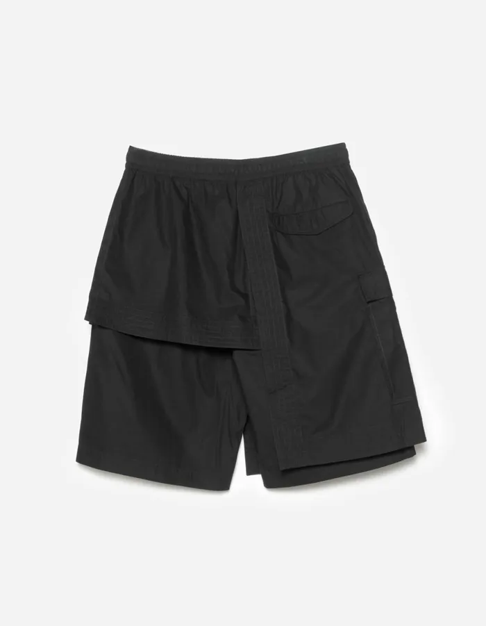 Maharishi Hakama Pants 6056 Asym Hakama Shorts Black 8211 Men