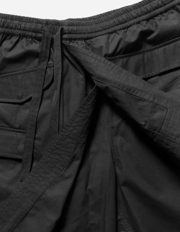 Maharishi Hakama Pants 6056 Asym Hakama Shorts Black 8211 Men