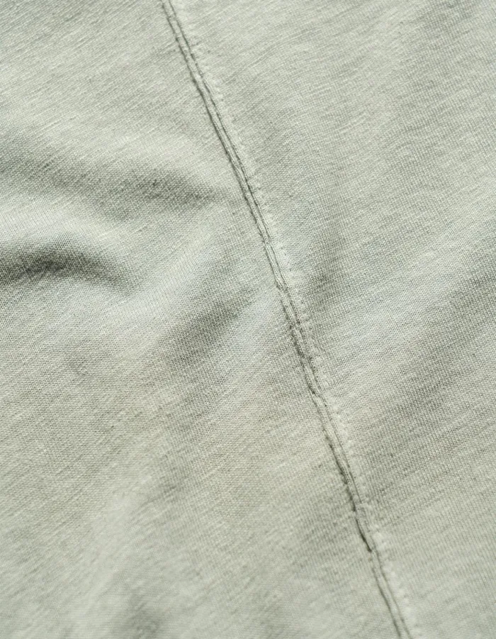 Maharishi Long Sleeve TShirts 5245 Hemp Cross Oversized LS TShirt Sage 8211 Men