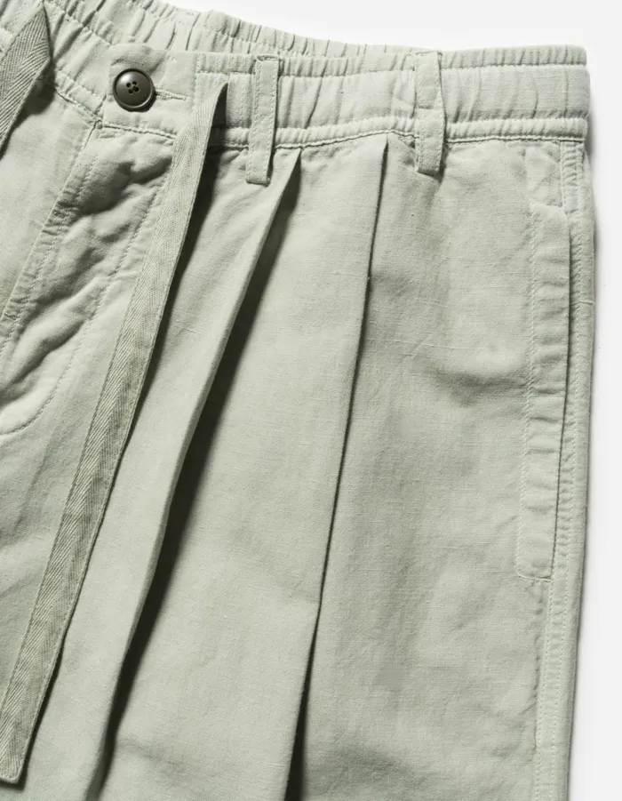 Maharishi Track Pants 6081 Hemp Pleated Track Pants Sage 8211 Men