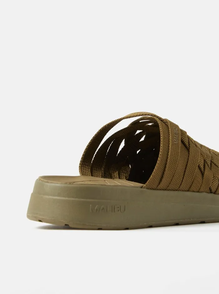 Malibu Colony Classic In Olive Nylon Men Universal Works Footwear