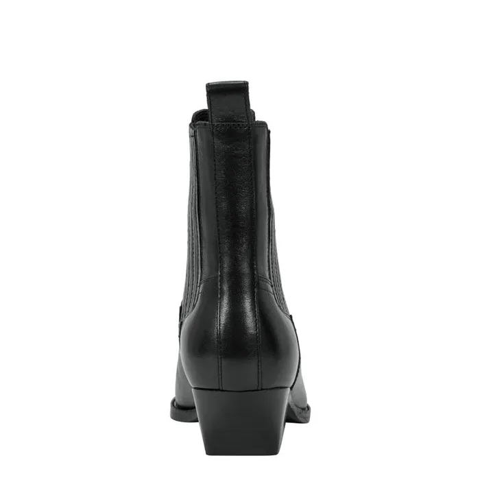 Marc Fisher Booties Women Pryce Western Bootie Black Leather