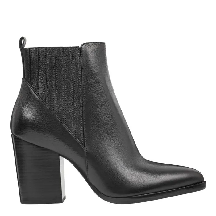 Marc Fisher Boots and Booties Women Alva Pointy Toe Bootie Black Leather