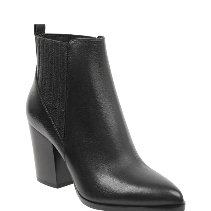 Marc Fisher Boots and Booties Women Alva Pointy Toe Bootie Black Leather
