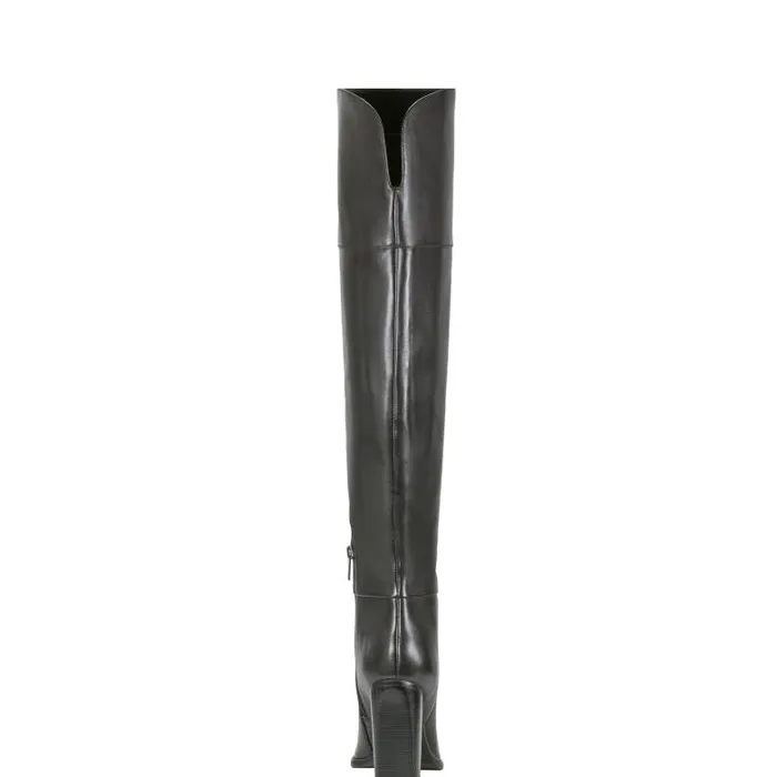 Marc Fisher Boots and Booties Women Lasli Over The Knee Boot Black Leather