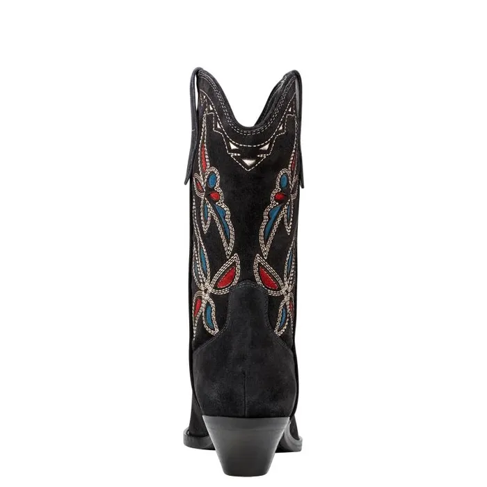 Marc Fisher Boots Women Trista Western Boot Dark Blue Suede