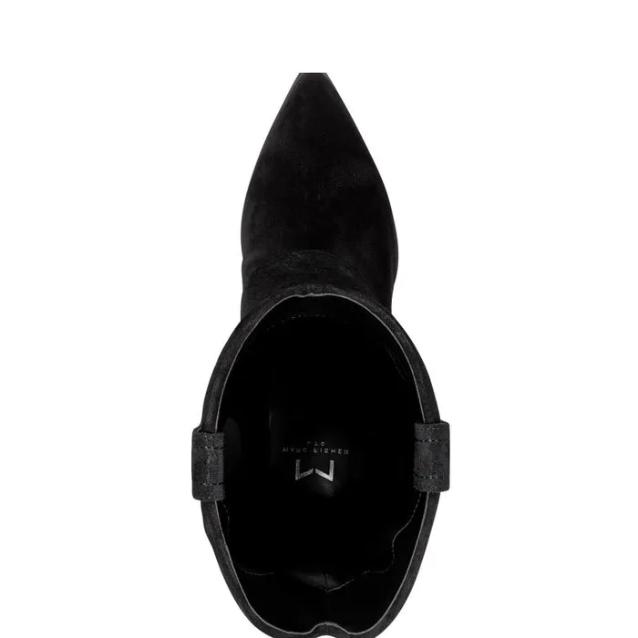 Marc Fisher Casual Boots Women Calysta Block Heel Pointy Toe Boot Black