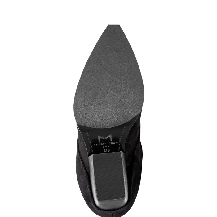 Marc Fisher Casual Boots Women Calysta Block Heel Pointy Toe Boot Black