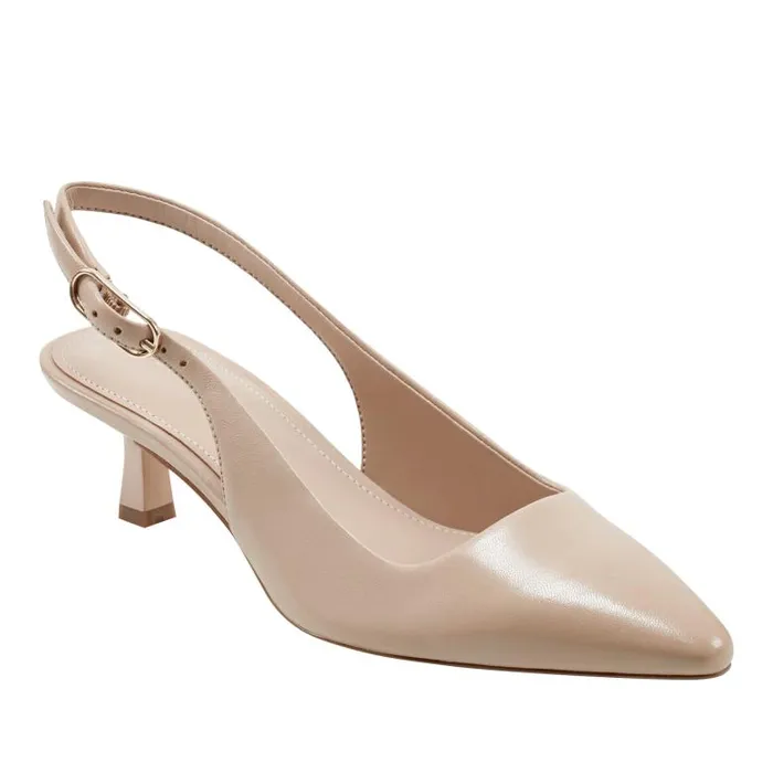 Marc Fisher Heels and Pumps Women Kory Slingback Pump Natural Leather