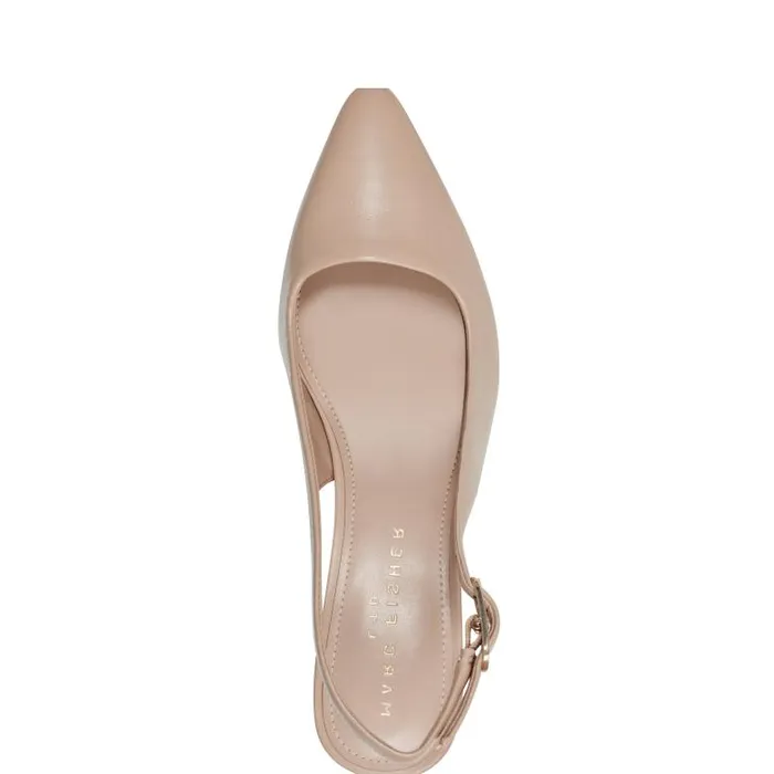 Marc Fisher Heels and Pumps Women Kory Slingback Pump Natural Leather