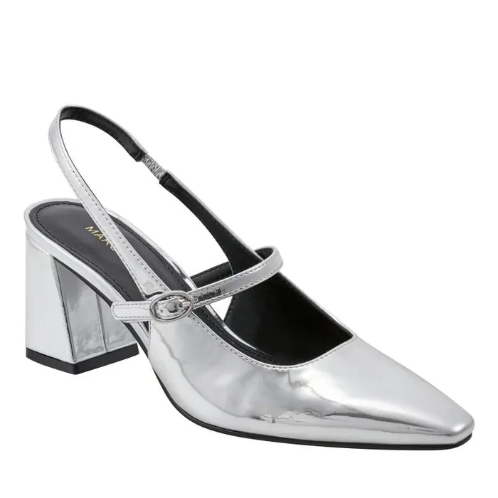Marc Fisher Heels and Pumps Women Lanai Slingback Pump Silver