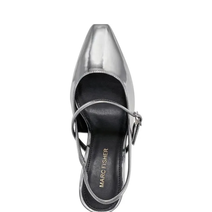 Marc Fisher Heels and Pumps Women Lanai Slingback Pump Silver