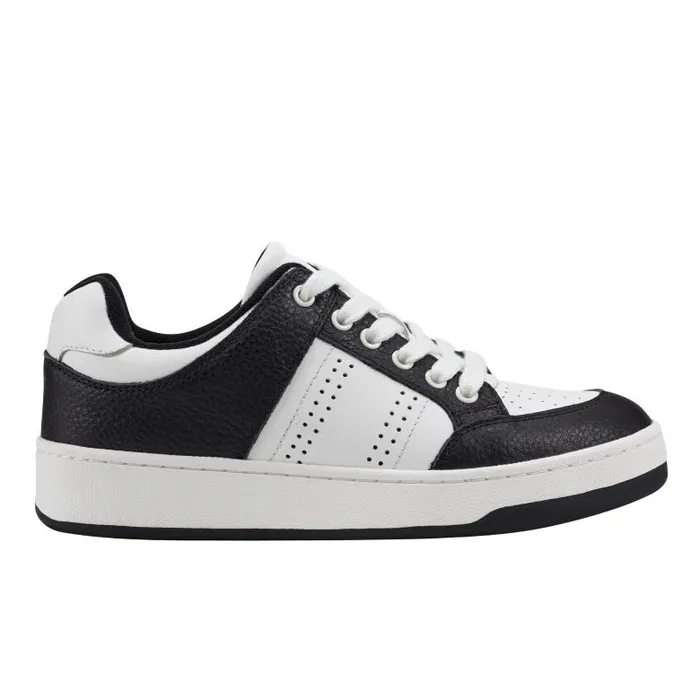 Marc Fisher Loafers and Flats Women Flynnt Laceup Sneaker Whiteblack