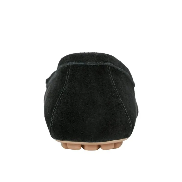 Marc Fisher Loafers and Flats Women Layney Casual Tassle Loafer Black Suede