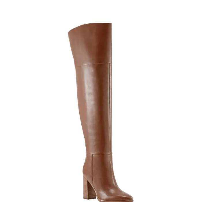 Marc Fisher OTK Boots Women Lasli Over The Knee Boot Brown Leather
