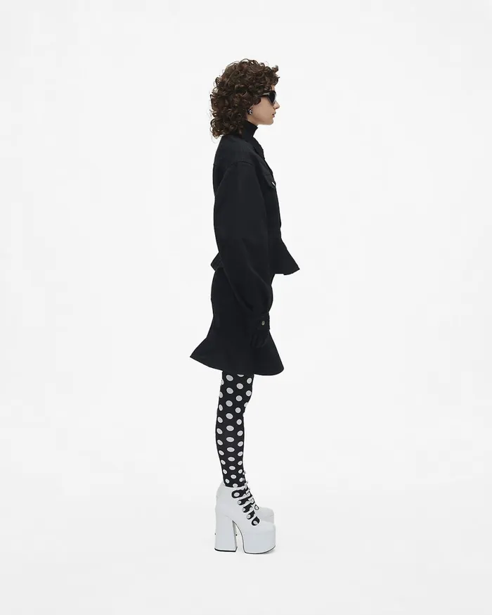 Marc Jacobs Boots The Croc Embossed Kiki Ankle Boot Cotton White 8211 Women