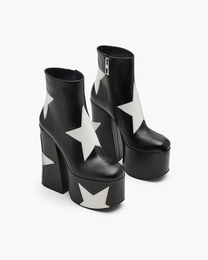 Marc Jacobs Boots The Star Patchwork Kiki Platform Boot Black 8211 Women