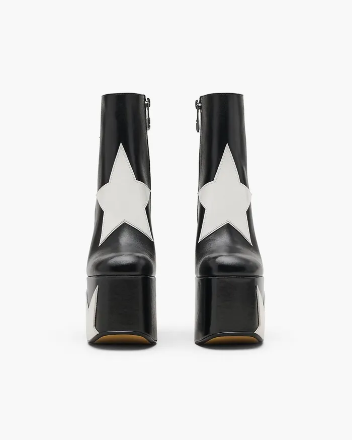 Marc Jacobs Boots The Star Patchwork Kiki Platform Boot Black 8211 Women