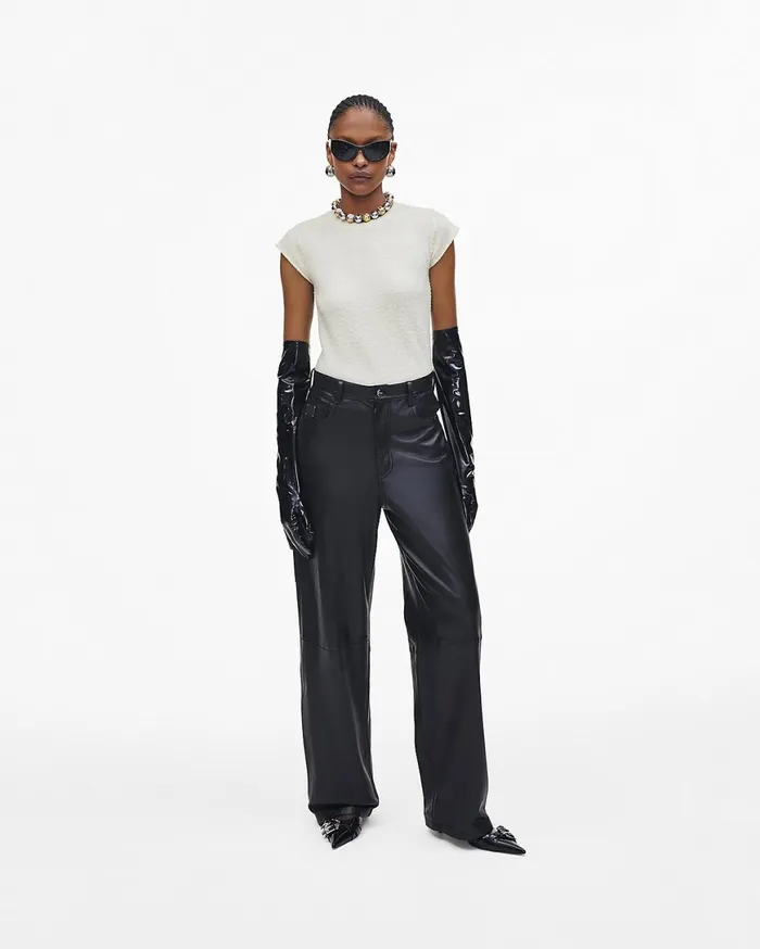 Marc Jacobs Bottoms Oversized Leather Pant Black 8211 Women