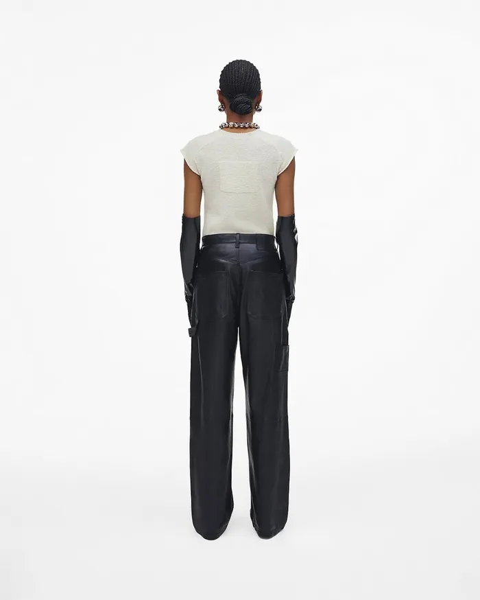 Marc Jacobs Bottoms Oversized Leather Pant Black 8211 Women
