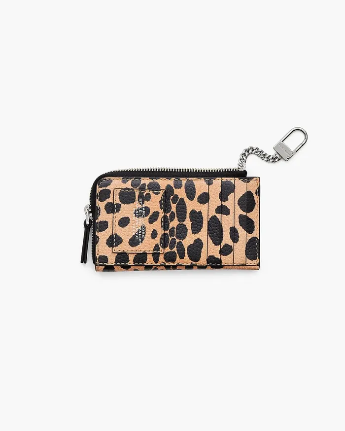 Marc Jacobs Small Wallets The Cheetah Top Zip Multi Wallet Black Multi 8211 Women