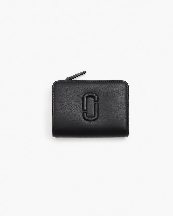 Marc Jacobs Small Wallets The Covered J Marc Mini Compact Wallet Black 8211 Women Marc Jacobs Small Wallets The Covered J Marc Mini Compact Wallet Black 8211 Women