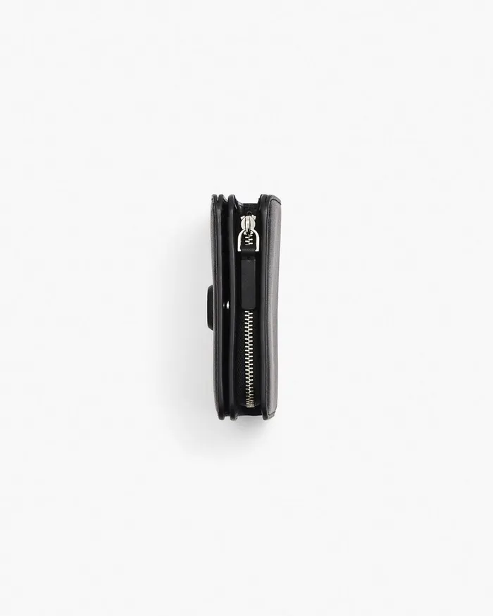 Marc Jacobs Small Wallets The Covered J Marc Mini Compact Wallet Black 8211 Women