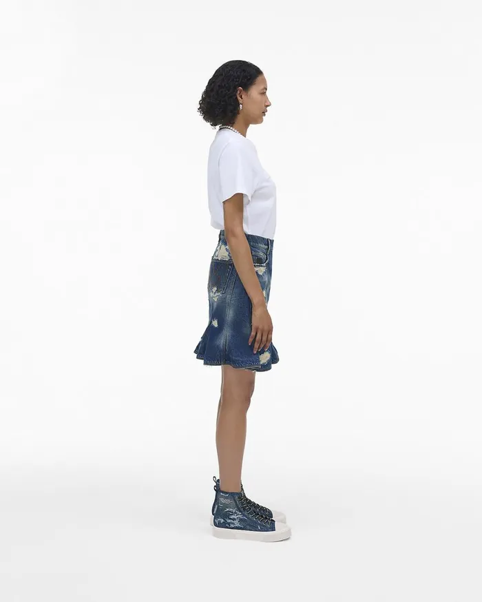Marc Jacobs Sneakers The Rip And Repair Denim High Top Sneaker Punk Indigo 8211 Women