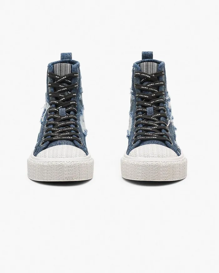 Marc Jacobs Sneakers The Rip And Repair Denim High Top Sneaker Punk Indigo 8211 Women