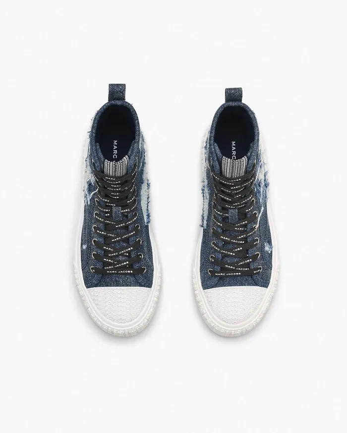Marc Jacobs Sneakers The Rip And Repair Denim High Top Sneaker Punk Indigo 8211 Women