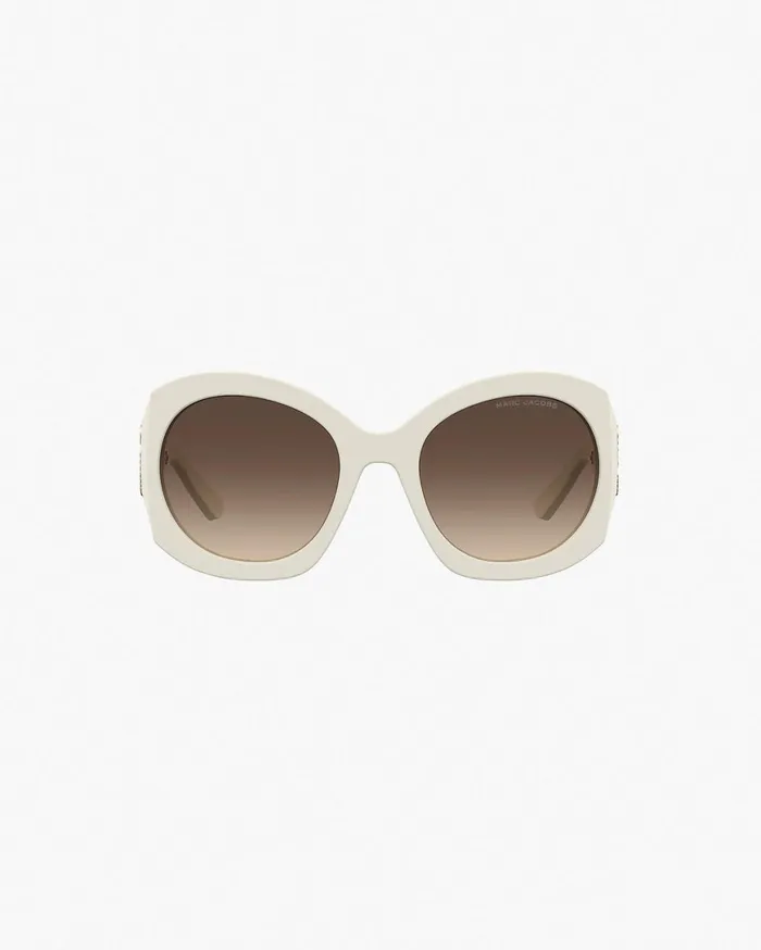 Marc Jacobs Sunglasses The Crystal J Marc Oversized Sunglasses Ivory 8211 Women