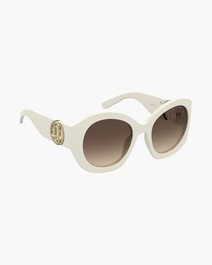 Marc Jacobs Sunglasses The Crystal J Marc Oversized Sunglasses Ivory 8211 Women