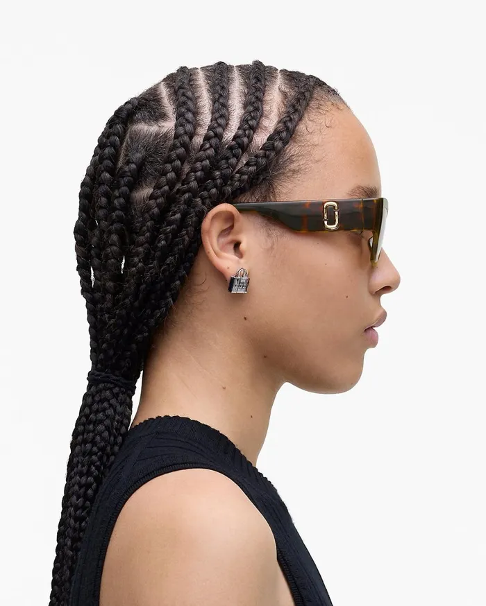 Marc Jacobs Sunglasses The J Marc Square Cat Eye Sunglasses Havana 8211 Women