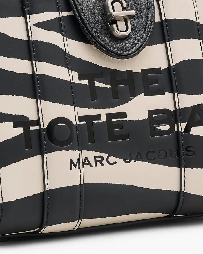Marc Jacobs The Tote Bag The Zebra Turnlock Crossbody Tote Bag Blackwhite 8211 Women