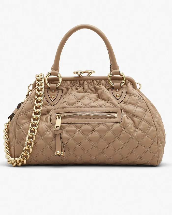 Marc Jacobs Top Handle Bags ReEdition Quilted Leather Stam Bag Camel 8211 Women Marc Jacobs Top Handle Bags ReEdition Quilted Leather Stam Bag Camel 8211 Women