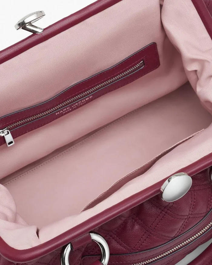Marc Jacobs Top Handle Bags ReEdition Quilted Leather Stam Bag Cherry 8211 Women