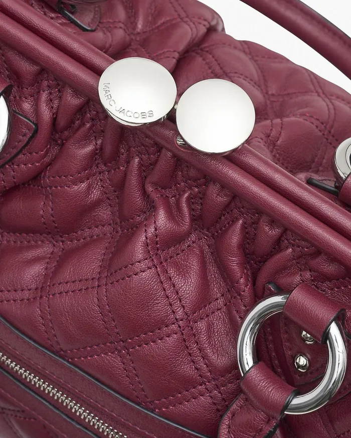 Marc Jacobs Top Handle Bags ReEdition Quilted Leather Stam Bag Cherry 8211 Women