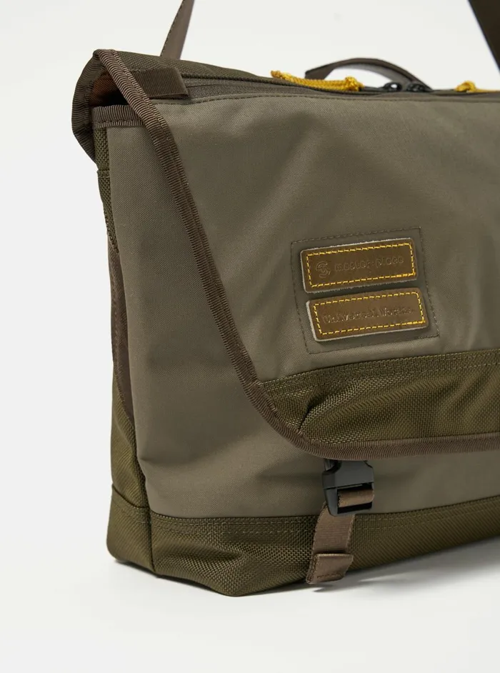 Masterpiece X Courier Bag In Olive Recycled Tech Canv Men Universal Works Bags