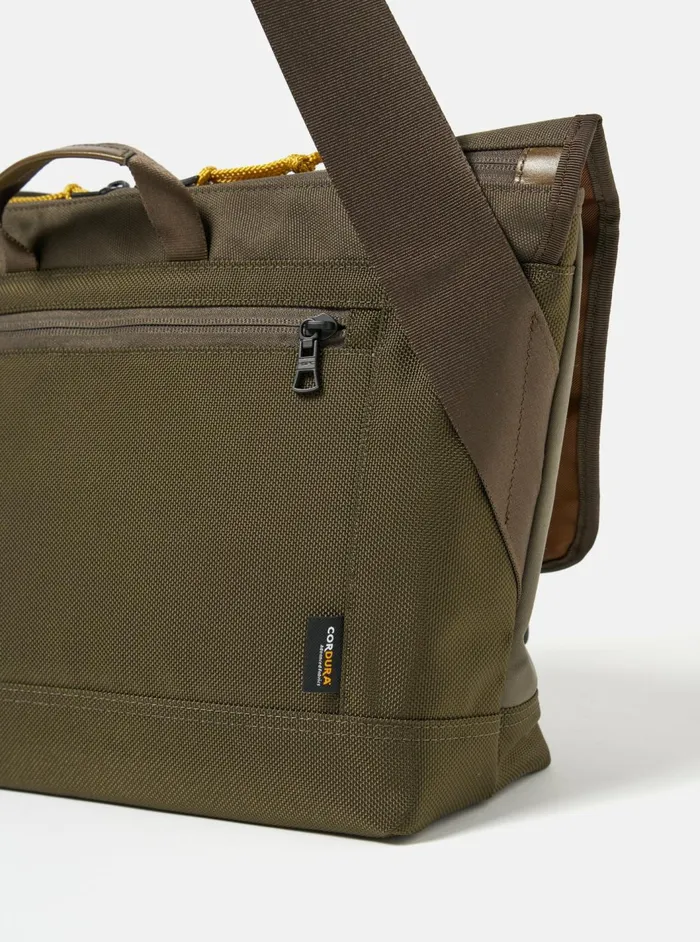 Masterpiece X Courier Bag In Olive Recycled Tech Canv Men Universal Works Bags