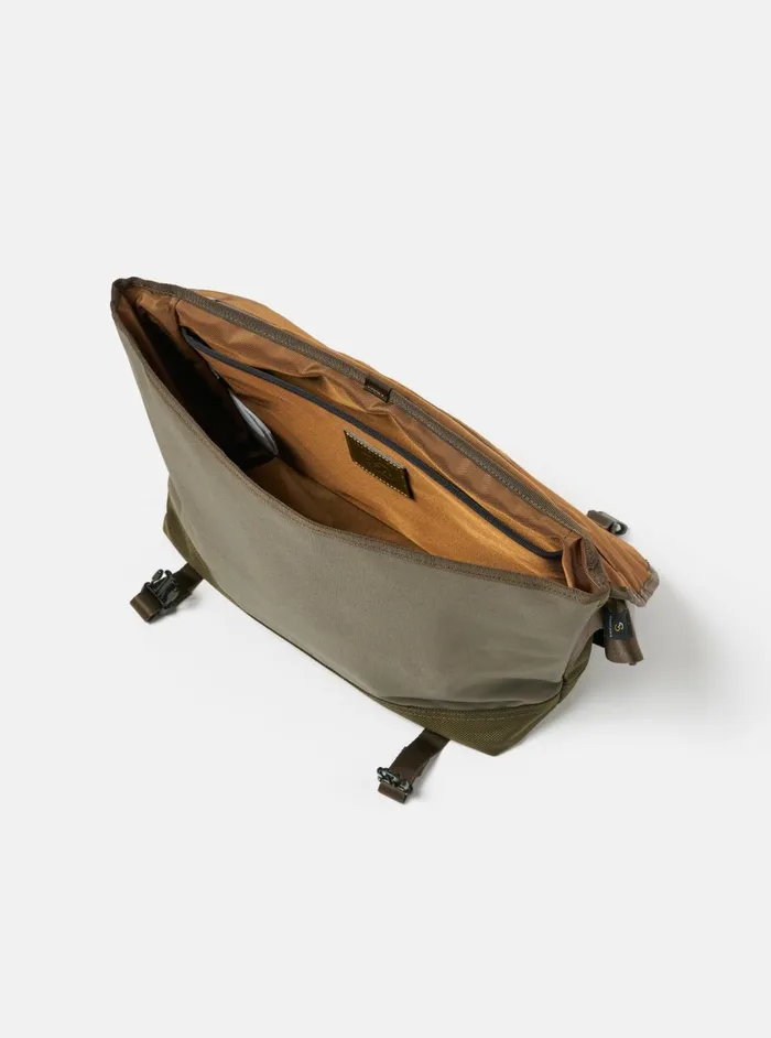 Masterpiece X Courier Bag In Olive Recycled Tech Canv Men Universal Works Bags