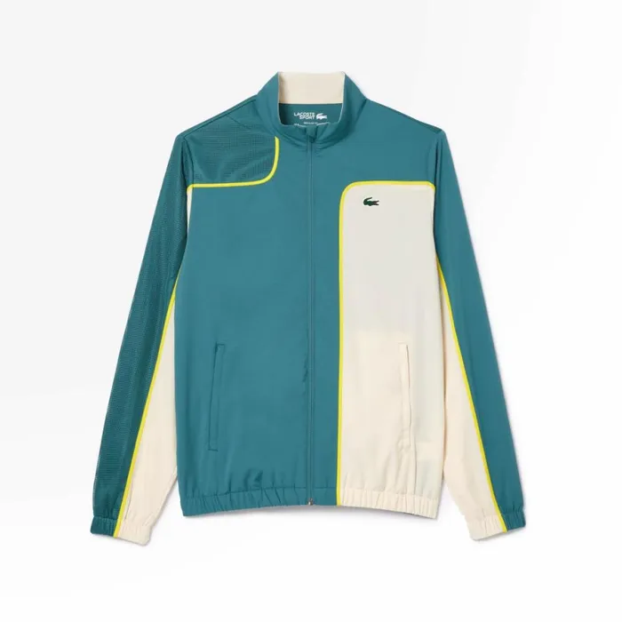 Matching Sets Men Lacoste Men039s Colorblock Tennis Sweatsuit Blue White Iv1