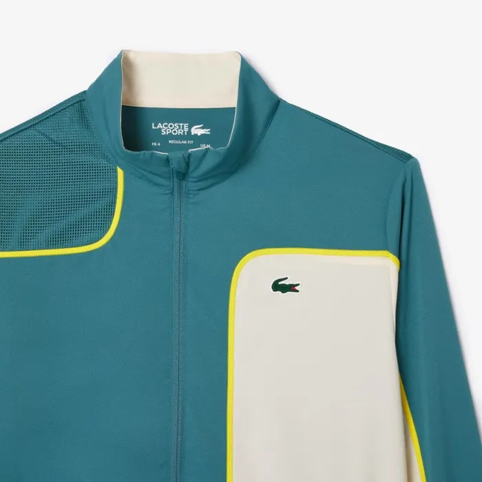 Matching Sets Men Lacoste Men039s Colorblock Tennis Sweatsuit Blue White Iv1