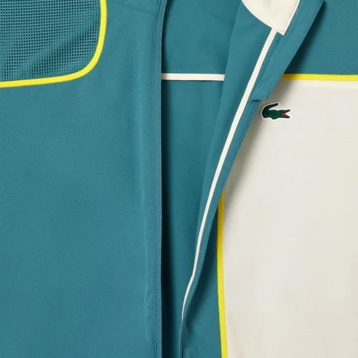 Matching Sets Men Lacoste Men039s Colorblock Tennis Sweatsuit Blue White Iv1