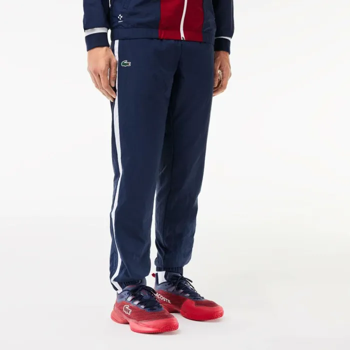 Matching Sets Men Lacoste Men039s Lacoste Sport X Daniil Medvedev Sweatsuit Navy Blue Bordeaux White Irz
