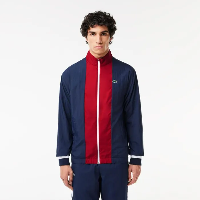 Matching Sets Men Lacoste Men039s Lacoste Sport X Daniil Medvedev Sweatsuit Navy Blue Bordeaux White Irz