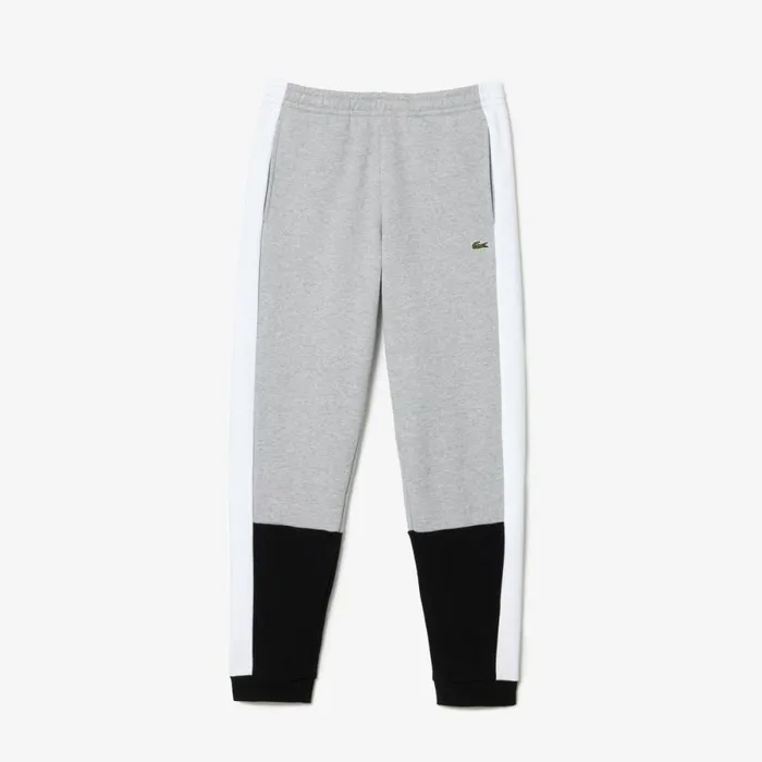 Matching Sets Men Lacoste Men039s Regular Fit Colorblock Joggers Grey Chine Black White Sj1