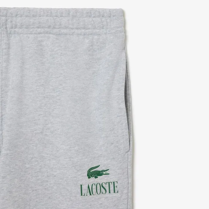 Matching Sets MenWomen Lacoste Unisex Signature Print Sweatpants Grey Chine Cca