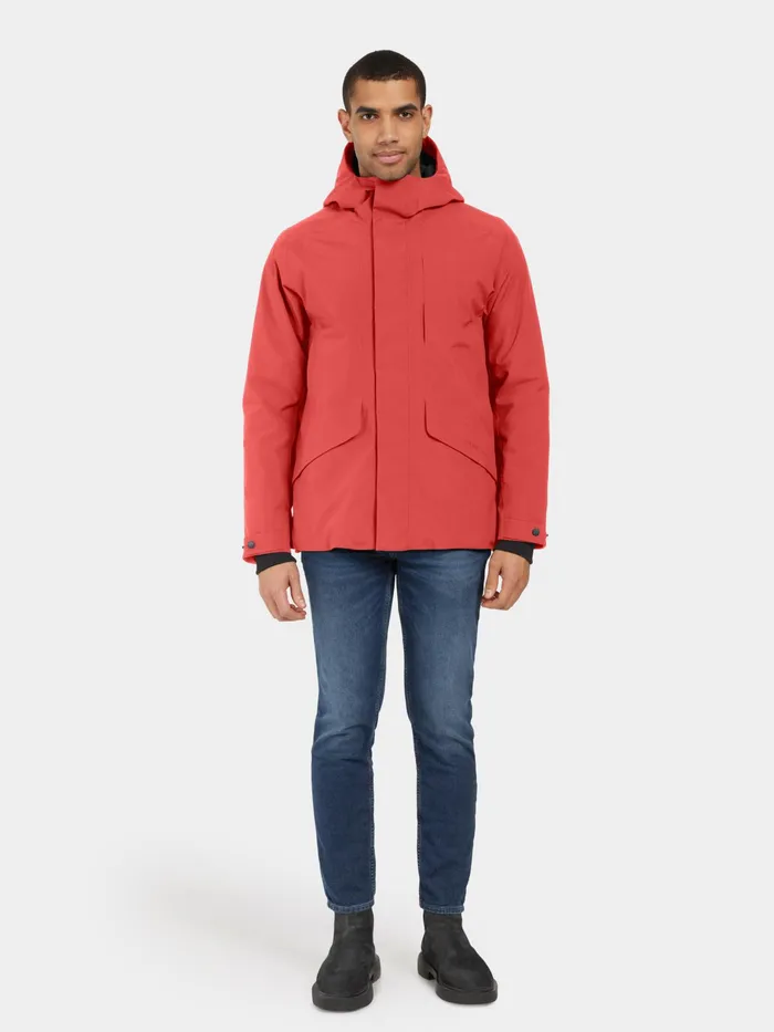 Men Adam Jacket Ochre Red Didriksons Autumn Jackets