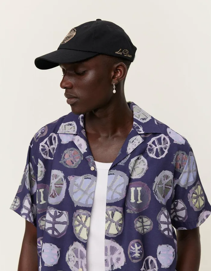 Men Artist AOP SS Shirt 8211 Dark NavyMulticolor AOP Les Deux ShirtsOvershirts