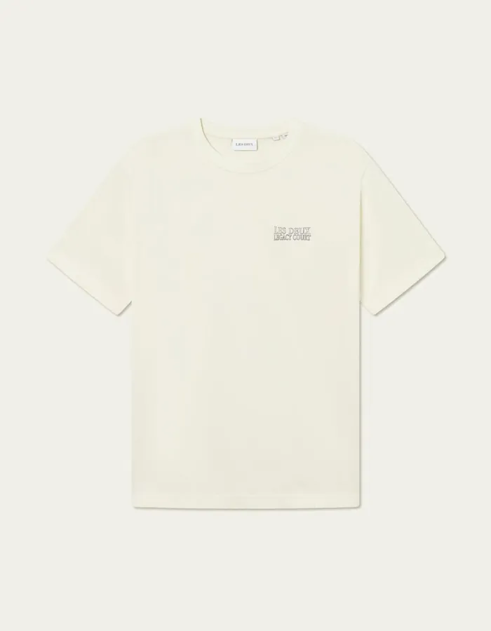 Men Atlas TShirt 8211 Ivory Les Deux Tshirts